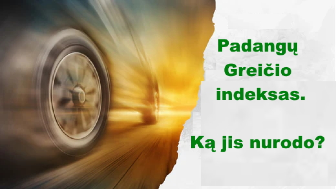 Padangų greičio indeksas